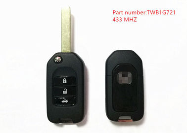 部品番号TWB1G721の破片47との3つのボタンのホンダの遠隔キー433Mhzを黒くして下さい