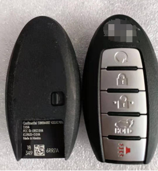 433Mhz 4+1 ボタン 4A チップ S180144507 KR5TXN4 スマートキー ニッサン・ルージュ