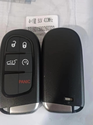 4+1Btn GQ4-54T 68141580AF 4Aチップ 433MHz スマートコントロール カーキー 2014-2019年 ジープ・チェロキー